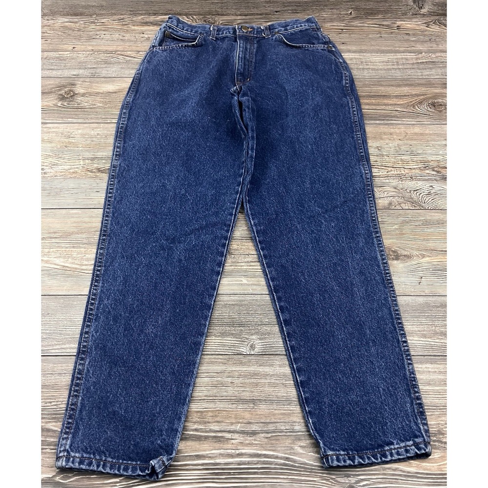 Vintage Chic Mom Jeans High Waste Tapered Leg Blue Denim 18 RUNS SMALL (31X29.5)